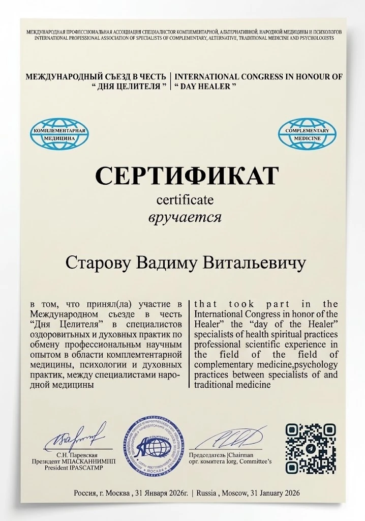 Сертификат МПМАС